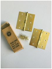 正方形のタイプ4つのインチの固体真鍮のドア ヒンジのBbの印刷物緩いPinの容易な取付け