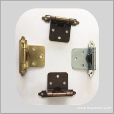 1.4mmの黄銅によってめっきされる頑丈な商業ドア ヒンジの低音の鉄の金属Meterial
